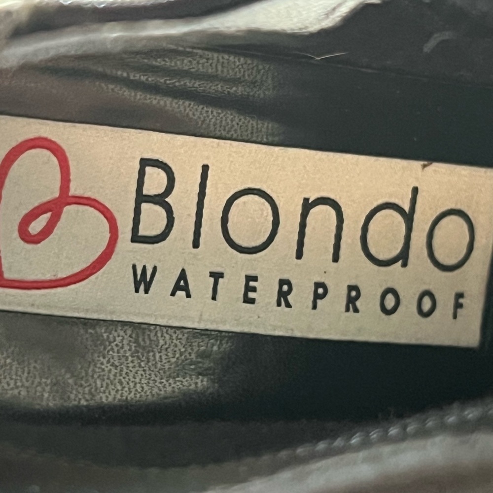 Blondo Nivada Black Waterproof Suede Leather Ankle Heel Boots Women’s Size 8.5 - Picture 10 of 13